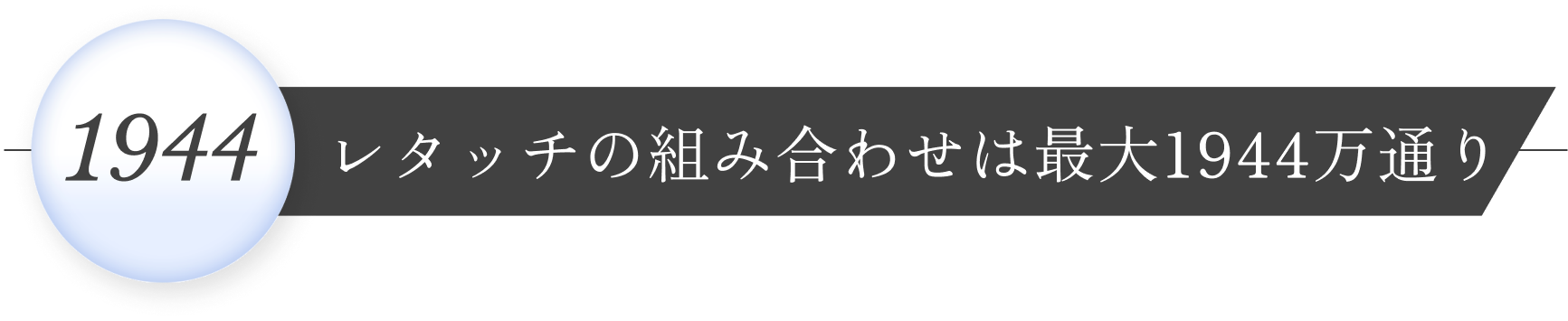 レタッチの組み合わせは最大1944万通り